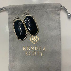 Kendra Scott Drop Earrings-Black